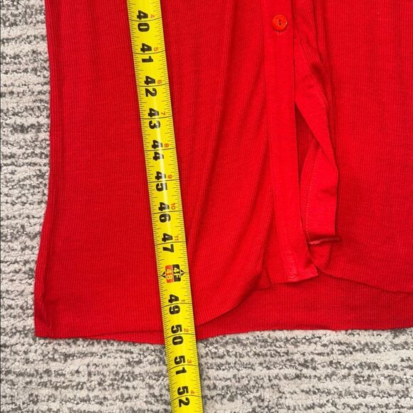 New Enza Costa Blood Orange Silk/Viscose Ribbed Cardigan MidiDress Small Revolve - Picture 10 of 13